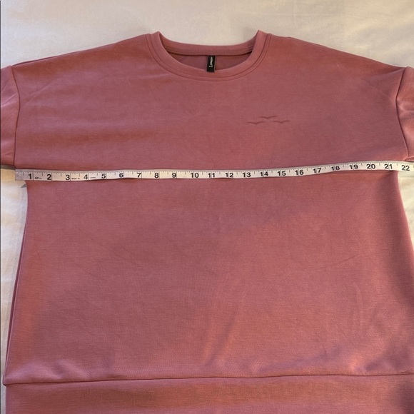 LAZYPANTS Sueded Sweatshirt Pink Women's Size M - Picture 7 of 11
